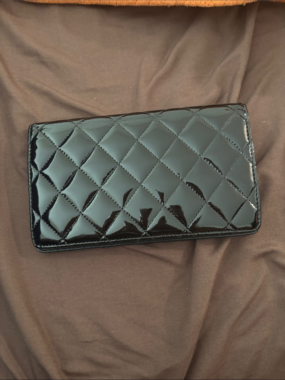 Vintage Chanel Quilted Patent Leather Wallet - Picture 5 of 5